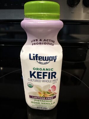 Organic Kefir Lactose Free Pistachio Rose Vanilla