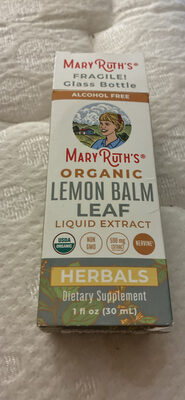 Organic Lemon Balm Leaf Liquid Extract