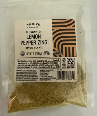 Organic Lemon Pepper Zing Spice Blend