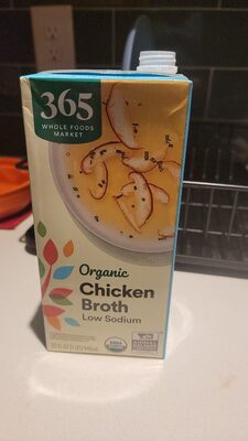 Organic low sodium chicken broth