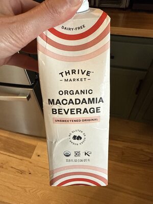 Organic Macadamia Beverage