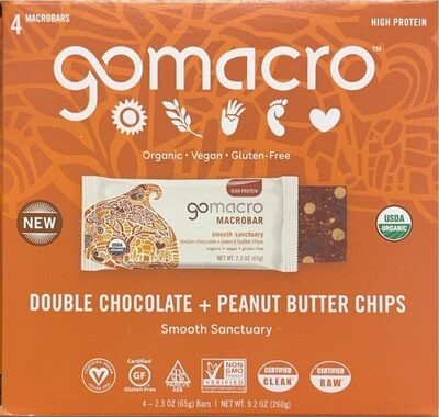 Organic MacroBar Double Chocolate + Peanut Butter Chips