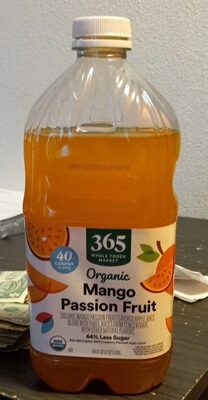 Organic mango passion fruit