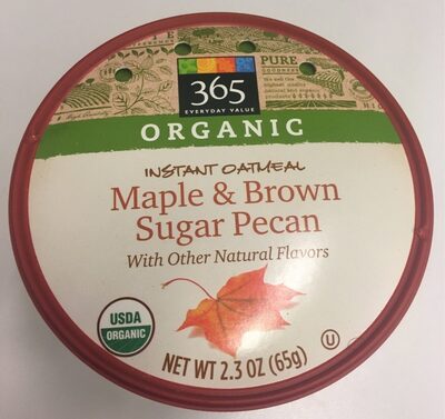 Organic maple & brown sugar pecan instant oatmeal