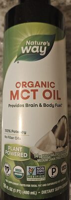 Organic MCT Oil 100% MCTS