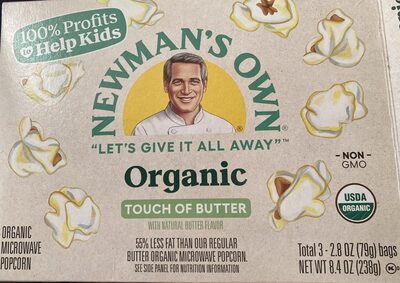 Organic microwave popcorn