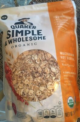 Organic multigrain hot cereal with red quinoa, red quinoa