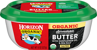 Organic organic spreadable butter with sunflower oil & sea salt