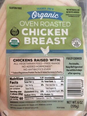 Organic Oven Roasted Chicken Breast