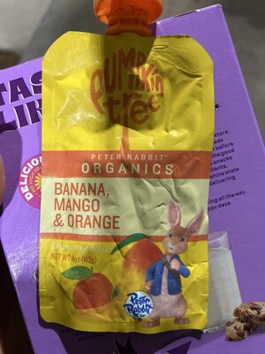 Organic Peter Rabbit Banana, Mango & Orange Fruit Puree