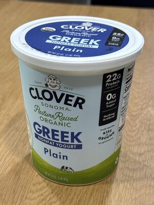 Organic plain greek yogurt