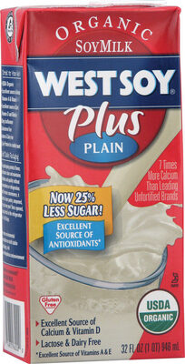 Organic Plus Plain Soymilk