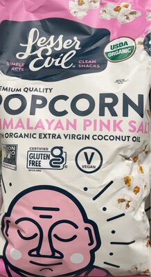 Organic Popcorn, Himalayan Pink Salt