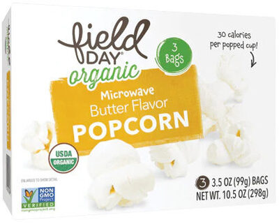 Organic Popcorn Organic Butter Flavor
