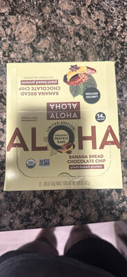 Organic Protein Bars Banana Bread Chocolate Chip