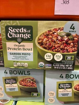 Organic Protein Bowl Garden Pesto