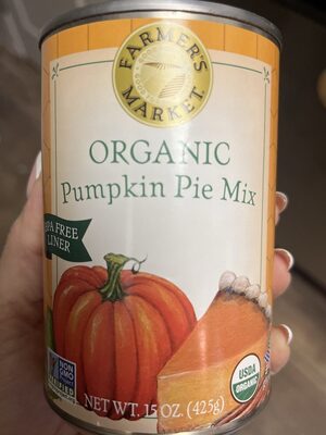 Organic pumpkin pie mix