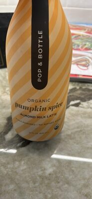 organic pumpkin spice almond milk latte