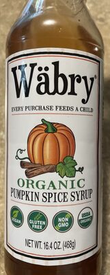 Organic Pumpkin Spice Syrup