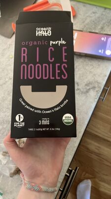 organic purple RICE noodles