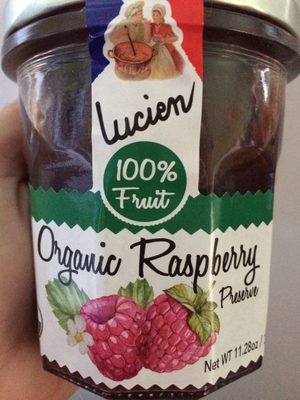 Organic raspberry preserve