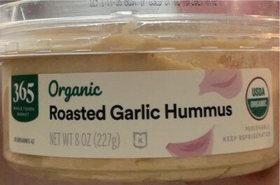 Organic Roasted Garlic Hummus