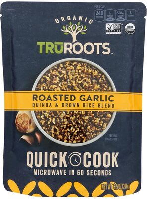 Organic roasted garlic quinoa & brown rice blend, roasted garlic