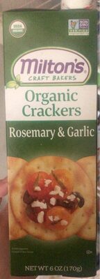 Organic Rosemary And Garlic Crackers