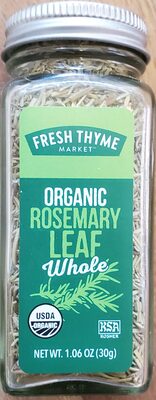 Organic rosemary leaf, whole