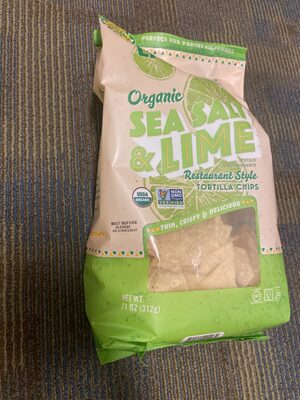Organic Sea Salt & Lime Restaurant Style Tortilla Chips