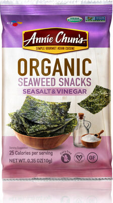 Organic Seaweed Snacks Sea Salt And Vinegar