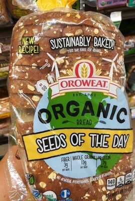 Organic seeds of the day bread