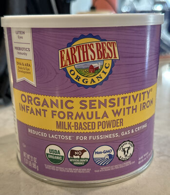 Organic Sensitivity Infant Formula with Iron