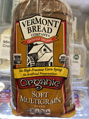 Organic soft multigrain bread