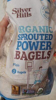 Organic Sprouted Power Plain Bagels