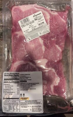 Organic Thin Sliced Pork Chops