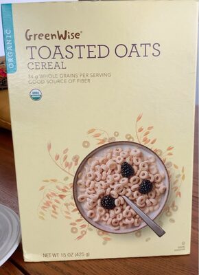 Organic toasted oats cereal