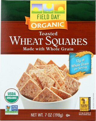Organic Toasted Wheat Square Crackers