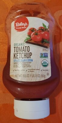 Organic Tomato Ketchup 50% Less Sugar & Sodium