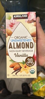 Organic Unsweetened Almond Non-Dairy Beverage Vanilla