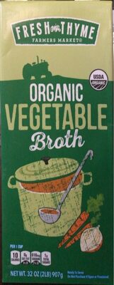 Organic vegetable broth