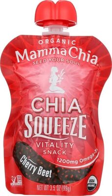 Organic Vitality Squeeze Snack Cherry Love