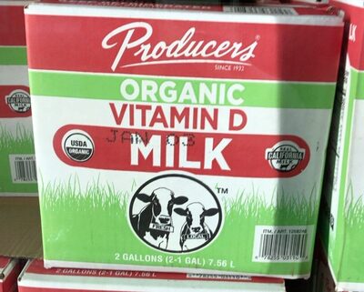 Organic vitamin d milk