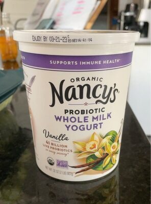 Organic Whole Milk Yogurt Vanilla