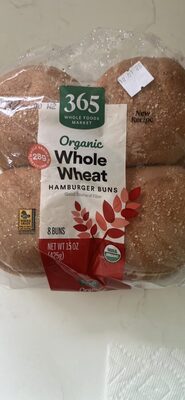 Organic Whole Wheat Hamburger Buns
