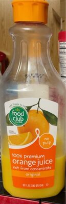 Original 100% premium orange juice