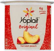 Original harvest peach low fat yogurt