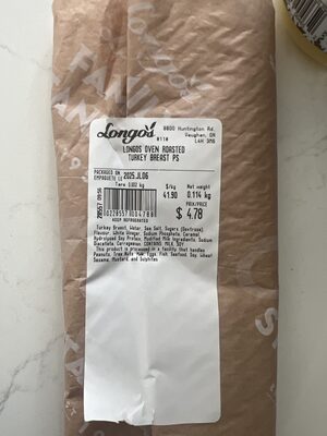 Oven Roasted Turkey Breast Ps