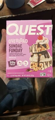 Overload Sundae Funday Protein Bar