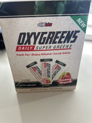 Oxygreens Daily Super Greens Strawberry Margarita